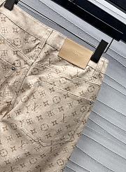 Okify Louis Vuitton High Waist Beige Trousers SML  - 3