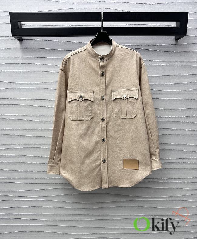 Okify Louis Vuitton Beige Shirt Jacket SML  - 1