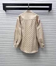 Okify Louis Vuitton Beige Shirt Jacket SML  - 3