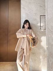 Okify Louis Vuitton Set Of Beige Shirt Jacket And Trousers SML  - 1