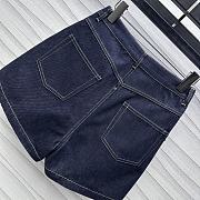 Okify Louis Vuitton Denim Blue Shorts SML  - 4