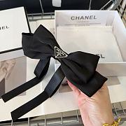 Okify Prada Black Ribbon Hair Clip 21211 - 5