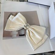 Okify CC White Bow Hair Clip 21214 - 2