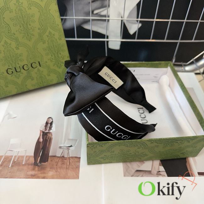 Okify Gucci Black Bow Headband 21220 - 1