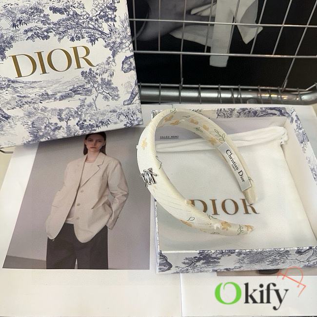 Okify Dior White Headband 21223 - 1