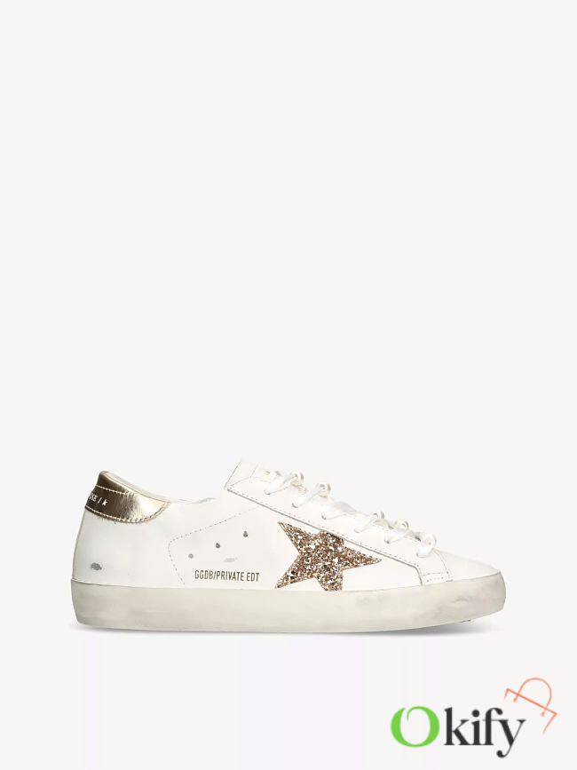 Okify Golden Goose Superstar star-applique low-top leather trainers - 1