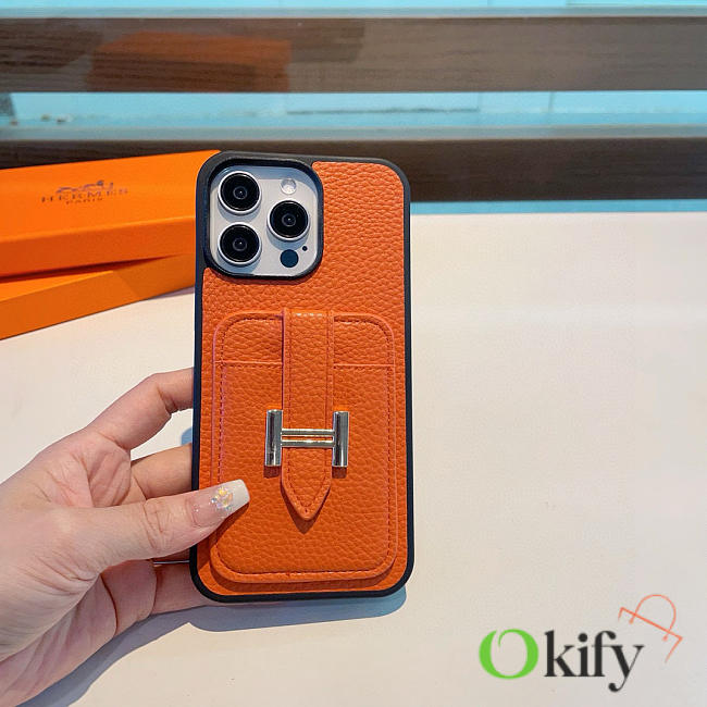 Okify Hermes Orange Phone Case 21244 - 1