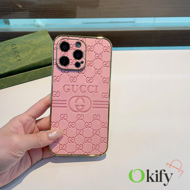 Okify Gucci Pink Phone Case 21270 - 1