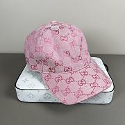 Okify Gucci Pink Baseball Cap  - 1