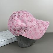 Okify Gucci Pink Baseball Cap  - 3