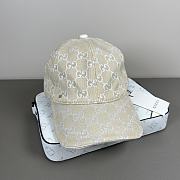 Okify Gucci Cream Baseball Cap  - 3