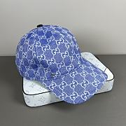 Okify Gucci Blue Baseball Cap  - 1