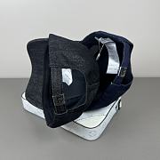 Okify Dior Black Denim Baseball Cap  - 6