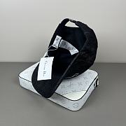 Okify Dior Black Denim Baseball Cap  - 5