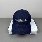 Okify Dior Blue Denim Baseball Cap  - 3