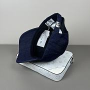 Okify Dior Blue Denim Baseball Cap  - 4