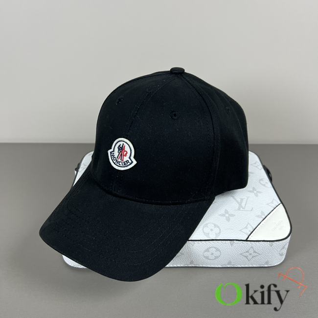 Okify Moncler Black Baseball Cap  - 1