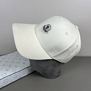 Okify Moncler White Baseball Cap  - 3