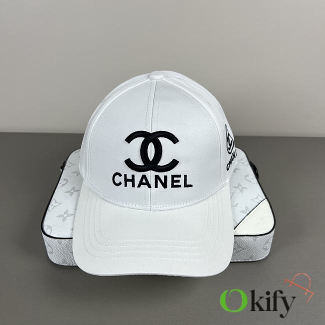 Okify CC White Baseball Cap  - 1