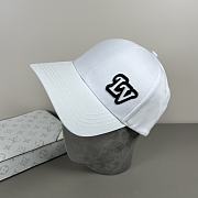 Okify Louis Vuitton White Baseball Cap  - 1