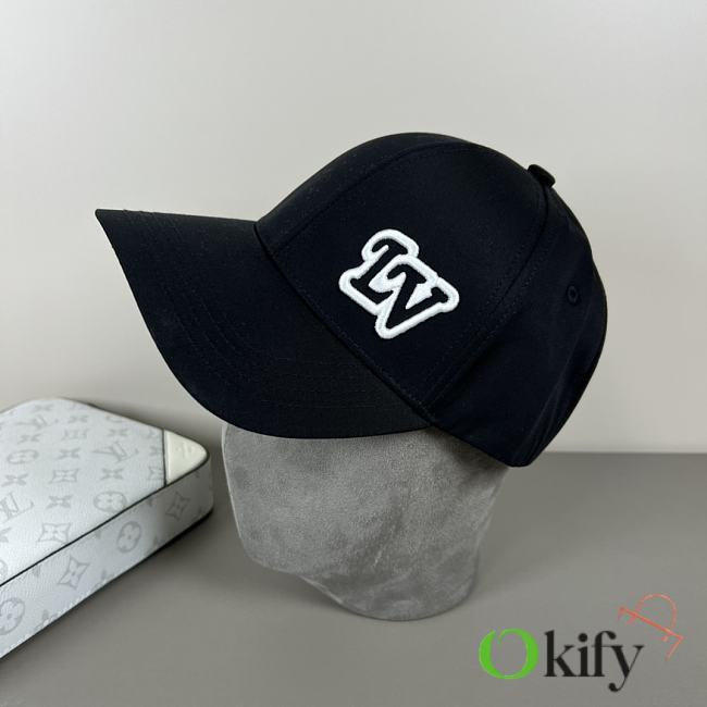 Okify Louis Vuitton Black Baseball Cap  - 1