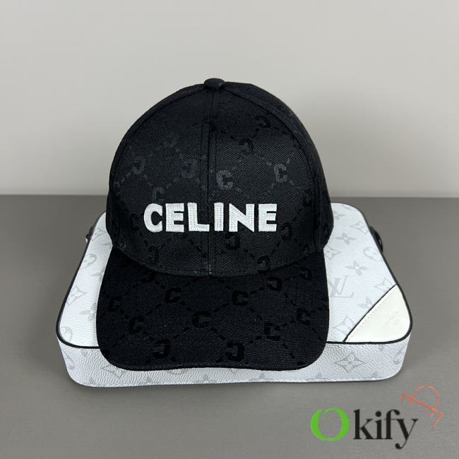 Okify Celine Black Baseball Cap  - 1