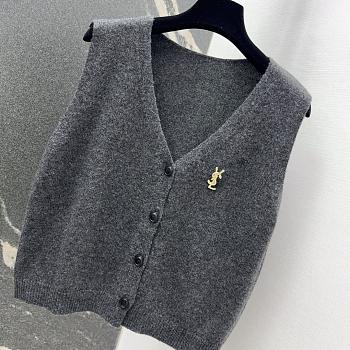 Okify YSL Grey Gray Wool Tank Top SML 