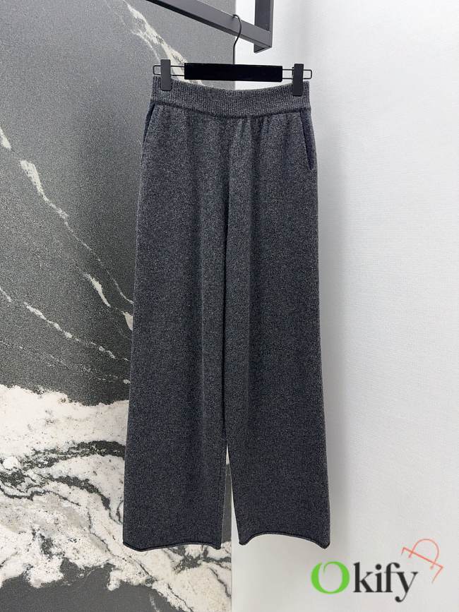 Okify YSL Grey Gray Wool Pants SML  - 1