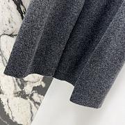 Okify YSL Grey Gray Wool Long Coat SML - 3