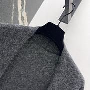 Okify YSL Grey Gray Wool Long Coat SML - 4