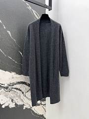 Okify YSL Grey Gray Wool Long Coat SML - 1