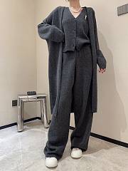 Okify YSL Set Of Gray Wool Tank Top And Pants SML  - 1