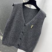 Okify YSL Set Of Gray Wool Tank Top And Pants SML  - 3