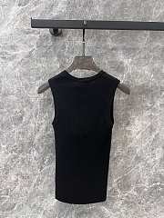 Okify YSL Black Wool Tank Top SML  - 5