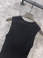 Okify YSL Black Wool Tank Top SML  - 2