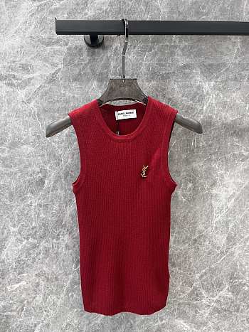 Okify YSL Red Wool Tank Top SML 