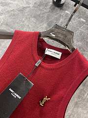 Okify YSL Red Wool Tank Top SML  - 4