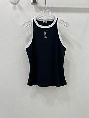 Okify YSL Black And White Cotton Tank Top SML - 1