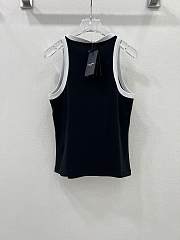 Okify YSL Black And White Cotton Tank Top SML - 2