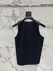 Okify YSL Black Cotton Tank Top SML  - 3