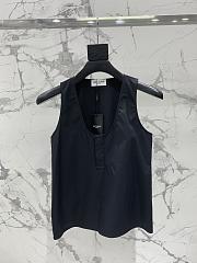 Okify YSL Black Cotton Tank Top SML  - 1