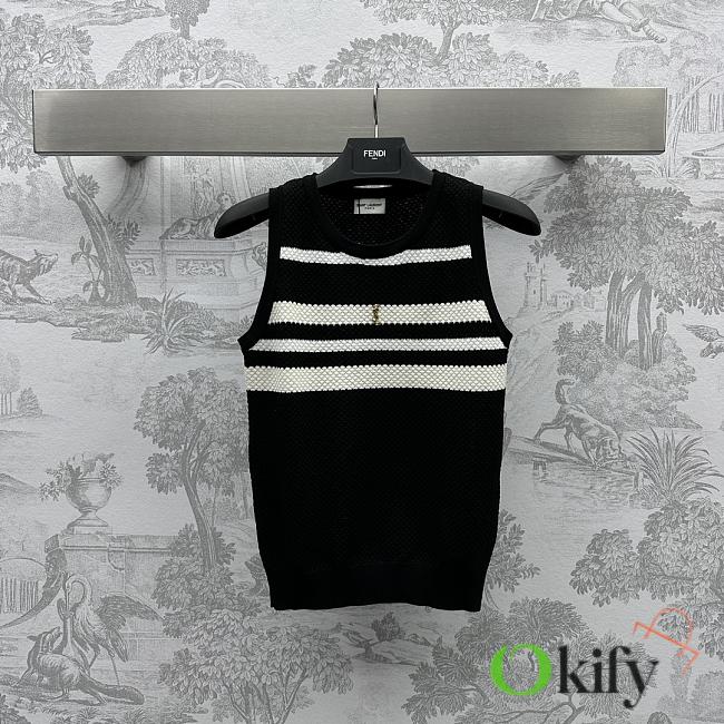 Okify YSL Black And White Tank Top SML 21349 - 1