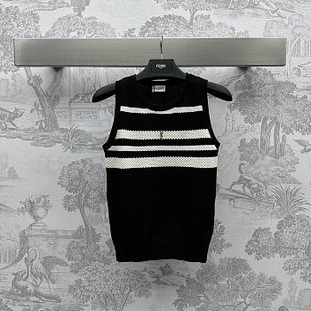 Okify YSL Black And White Tank Top SML 21349