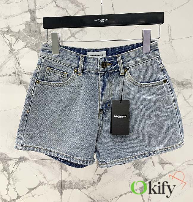 Okify YSL Denim Shorts SML 21351 - 1