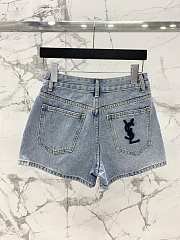 Okify YSL Denim Shorts SML 21351 - 4