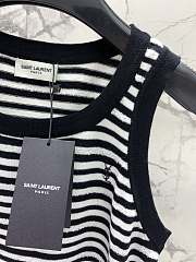 Okify YSL Black And White Stripe Tank Top SML  - 3