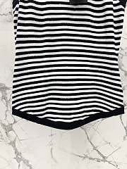 Okify YSL Black And White Stripe Tank Top SML  - 2