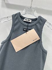 Okify MiuMiu Grey Gray Cotton Dress SML  - 4