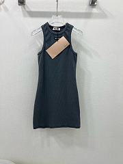 Okify MiuMiu Grey Gray Cotton Dress SML  - 2