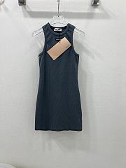 Okify MiuMiu Grey Gray Cotton Dress SML  - 1